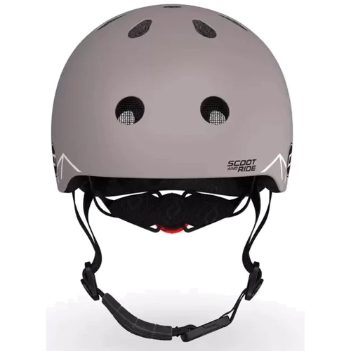 Шлем детский Scoot and Ride Коричневый с фонариком 45-51см (SR-181206-BROWNLINES): Размер ХХS