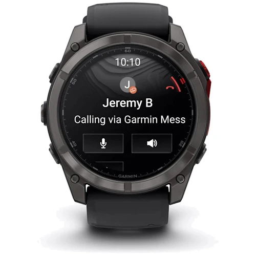 Смарт-часы Garmin Fenix 8 Pro MicroLED 51mm Sapphire Carbon Grey DLC Titanium with Black/Pebble Grey Silicone Band (010-03380-01)