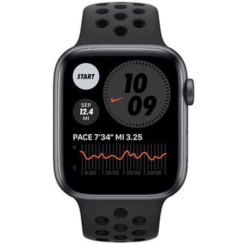Apple Watch Nike SE 44mm GPS Space Gray Aluminum Case with Anthracite/Black Nike Sport Band (MYYK2, MKT73) Approved Вітринний зразок: Причина уцінки Активированы, витринный образец, хорошее состояние, комплектация полная: коробка, зарядка, часы