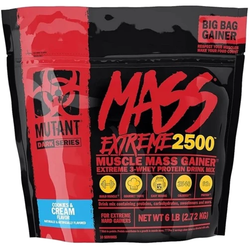 Гейнер Mutant Mass Xxxtreme 2500 2720 g /11 servings/ Cookies Cream