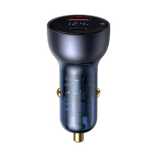 Зарядний пристрій Baseus Car Charger USB + USB-C Particular 65W with USB-C Cable Black (TZCCKX-0G): Кількість USB-портів 2