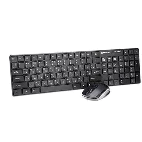 Комплект беспроводной REAL-EL Comfort 9010 Kit Black USB (EL123100034): Подключение беспроводное