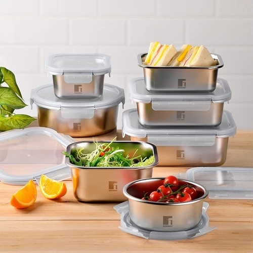 Ємність для зберігання Bergner Go Lovers 640 мл (BG-36313-GY)