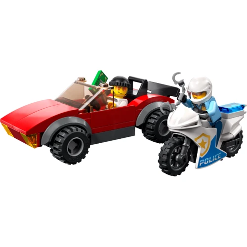 Конструктор LEGO Chase with the police motorcycle Преследование автомобиля на полицейском мотоцикле (60392): Рекомендуемый возраст 5+