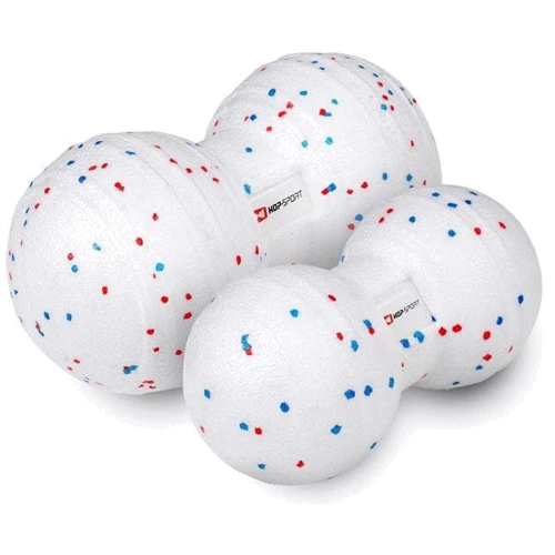 Мяч для фитнеса Массажный мяч двойной Hop-Sport EPP 120 мм HS-P120DMB white белый: Диаметр, см 12