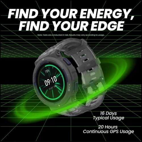 Смарт-часы Amazfit Active Edge Midnight Pulse: Время работы до 16 дней