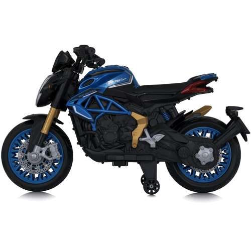 Детский двухколесный электромотоцикл Bambi синий (M 5827EL-4)