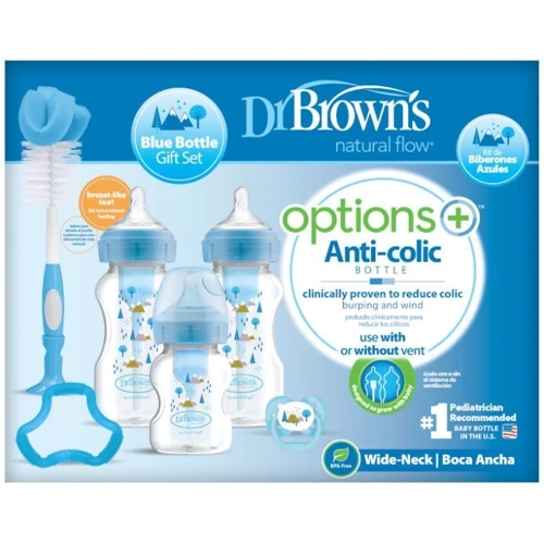 Комплект бутылочек Dr. Brown's для кормления Option+ (WB03602-ESX): Возраст с рождения