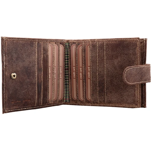 Мужское портмоне DNK Leather коричневое (DNK-01L-BAW-TAN): Формат кошелька Вертикальный