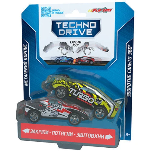 Набор игровых машинок TechnoDrive Flip'ems Крутой переворот 2 шт в ассортименте (1311)