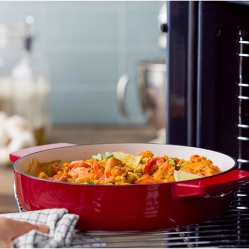 Сотейник чугунный с крышкой KitchenAid 26 см 2.77 л красная (CC009009-001)