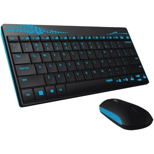Комплект беспроводной Rapoo 8000 wireless Blue