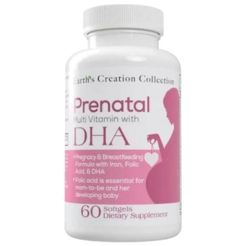 Earth‘s Creation Prenatal Plus DHA Мультивитаминны для беременных и кормящих женщин 60 капсул
