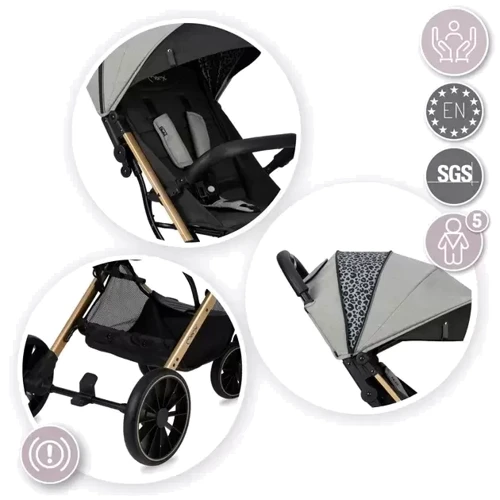 Прогулочная коляска MoMi Estelle Dakar Leopard (WOSP00021): Возможность установки люльки нет