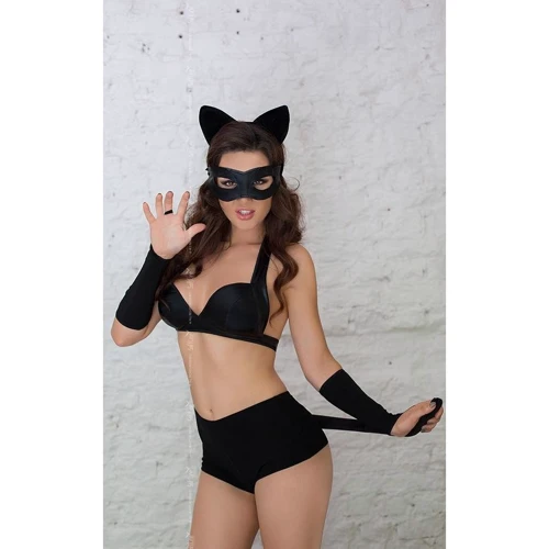 Костюм кошки SoftLine Catwoman, L (black)