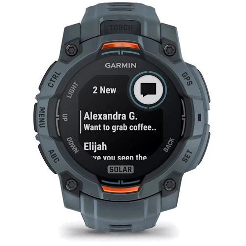 Смарт-часы Garmin Instinct 3 Solar 45mm Twilight with Twilight Band (010-02934-01): Фитнес-функции Подсчет калорий, Секундомер, GPS-модуль, Пульсоксиметр, Альтиметр, Пульсометр, Шагомер