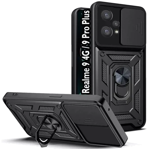 Аксесуар для смартфона BeCover Military Black для Realme 9 4G / 9 Pro Plus (709562): Матеріал TPU (термополиуретан) и пластик