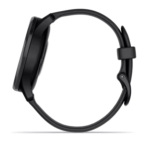 Смарт-годинник Garmin Vivomove Trend Slate Stainless Steel Bezel with Black Case and Silicone Band (010-02665-00): Матеріал ремінця силикон