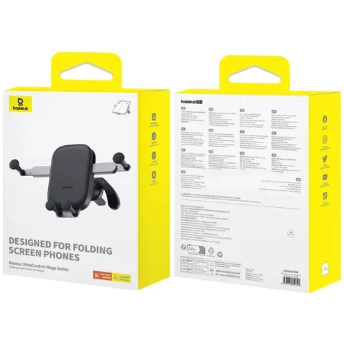 Держатель Baseus Car Holder Air Vent Ultra Control Mega Black (C40465400111-00) фото 5