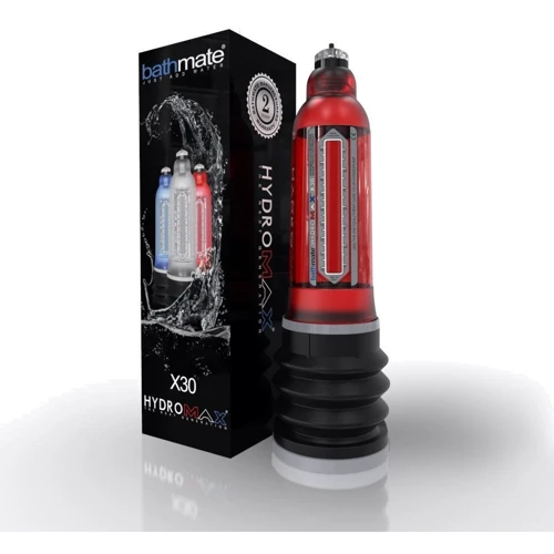 Гидронасос для увеличения члена Bathmate Hydromax X30 красный, для члена длиной от 12,5 до 18см, диаметр до 5см
