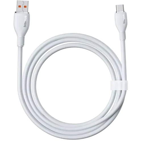 Кабель Baseus USB Cable to USB-C Pudding Series Fast Charging 100W 1.2m White (P10355703221-00): Довжина 1.2 м