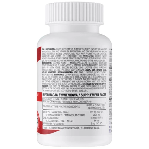 OstroVit MgZB Ultra 120 tabs: Форма выпуска Таблетки