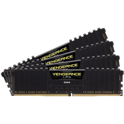 Corsair 64 GB (4x16GB) DDR4 2666 MHz Vengeance LPX Black (CMK64GX4M4A2666C16)