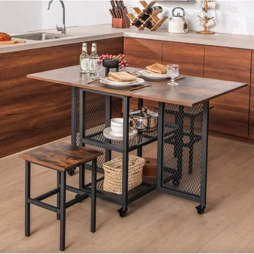 Комплект мебели Costway Design раскладной стол со стульями в стиле Loft (5900332086490)