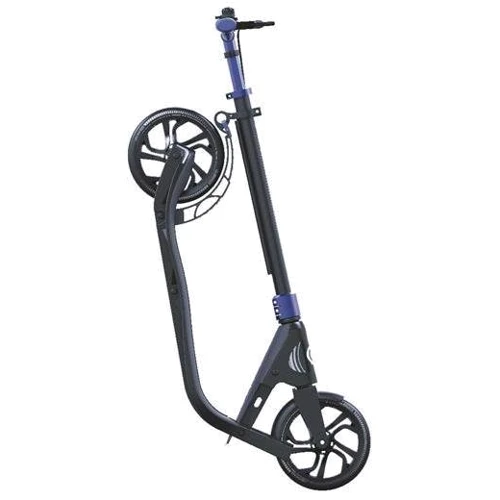 Самокат Globber серии One NL 205 Deluxe, черно-синий, до 100кг, от 1.55м, 2 колеса: Максимальная допустимая нагрузка, кг 100