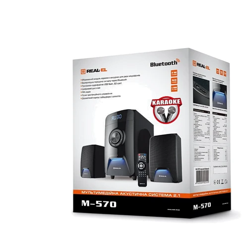 Акустическая система REAL-EL M-570 Black фото 7