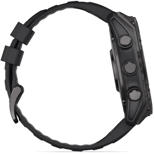Смарт-часы Garmin Fenix 8 AMOLED 51mm Slate Grey with Black Silicone Band (010-02905-00): Дисплей 1.4" AMOLED (454x454) / Corning Gorilla Glass