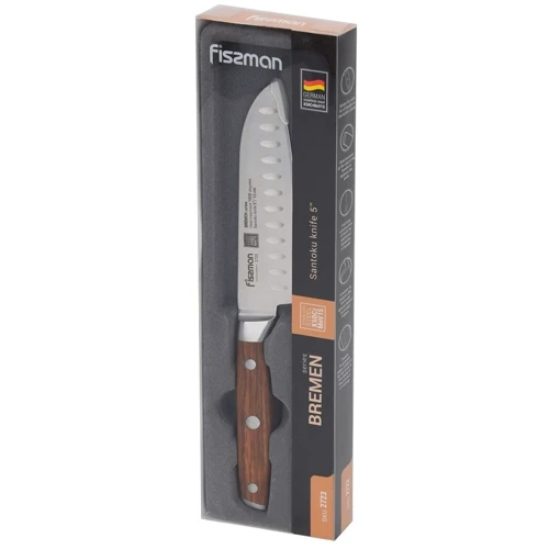 Нож сантоку Fissman Bremen 13 см (2723): Особенности Эргономичность, Нескользящее покрытие рукоятки