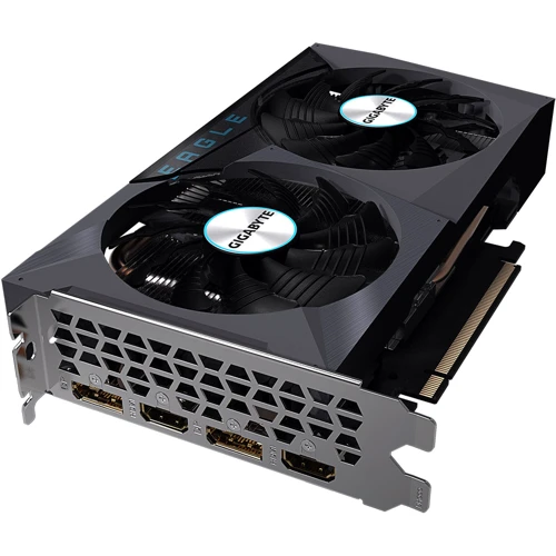 Видеокарта GIGABYTE GeForce RTX 3050 EAGLE 8G (GV-N3050EAGLE-8GD): Разрядность шины памяти, бит 128
