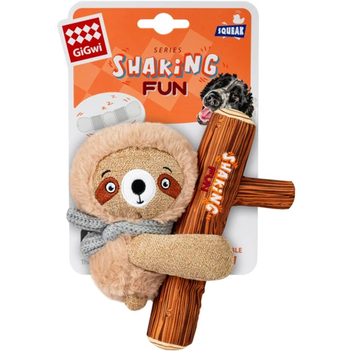 Игрушка для собак GiGwi Shaking Fun Ленивец с большой пищалкой текстиль плюш 22 см (2261): Производитель GiGwi