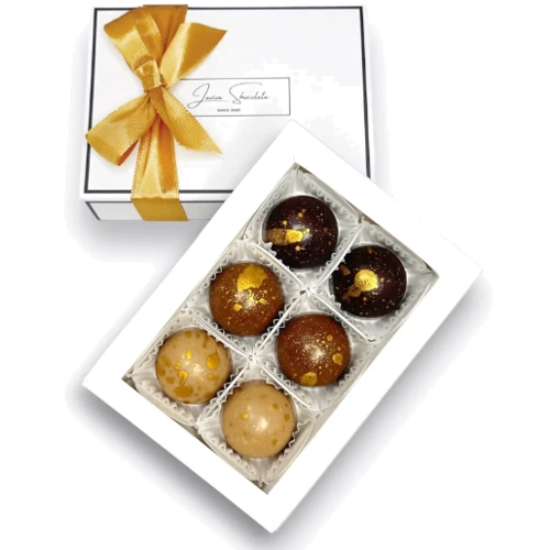 Конфеты шоколадные с начинкой Laviva Chocolate Bliss Box of 6 bonbons Bliss 90 г (UA-0007): Вес, г 90