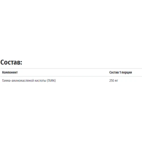 Thorne Research Pharma GABA-250, 60 Capsules (THR-66201): Форма випуску капсули