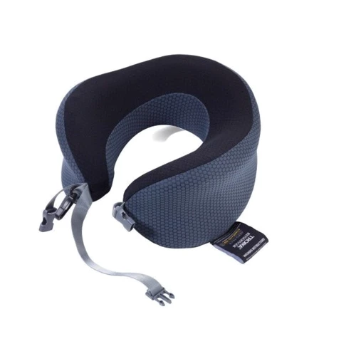 Дорожная подушка Troika Travel Pillow из пены с эффектом памяти в компрессионной сумке (BBG61/GY)