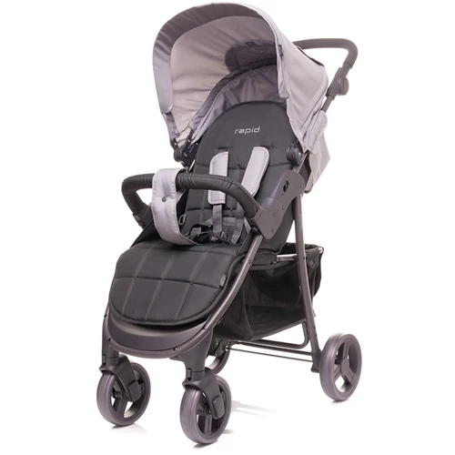 Прогулочная коляска 4Baby Rapid NEW Grey (серый): Количество блоков один