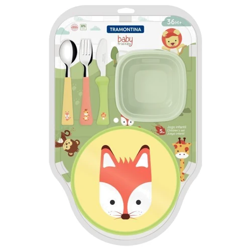 Набор детской посуды Tramontina Baby Friends 5 предмета (23797/908)