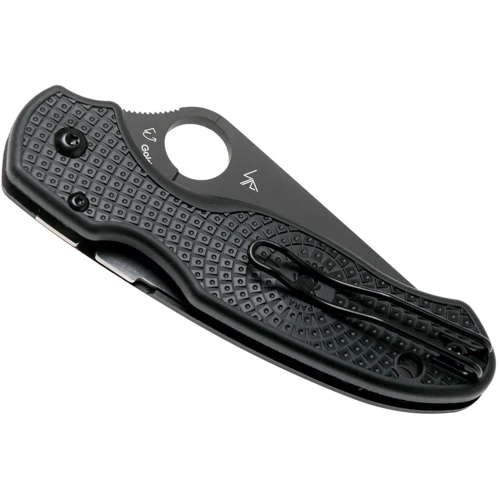 Нож Spyderco Para 3 Black Blade FRN: Система блокировки Есть