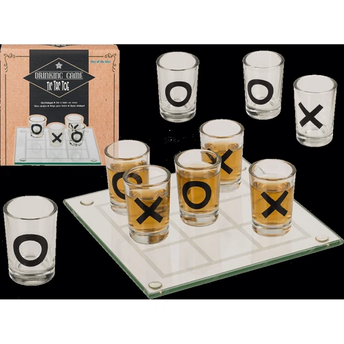 Набір склянок Drinking Game Tic Tac Toe, 9 шт.