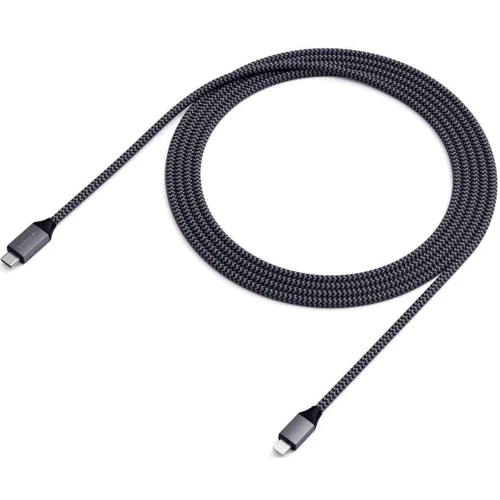 Кабель Satechi Cable USB-C to Lightning 1.8m Space Grey (ST-TCL18M): Тип USB-C - Lightning