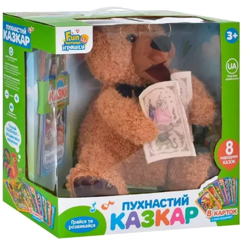 Інтерактивна іграшка Limo Toy Ведмедик-казкар 25 см (FT 0034): Вік від 3-х років
