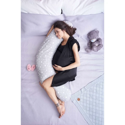 Подушка для беременных Ceba Physio Multi джерси Milky Way серый (W-741-700-635): Цвет серый