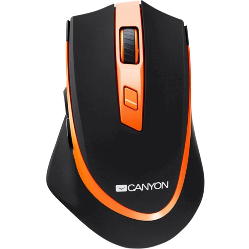 Мышь Canyon CNS-CMSW13BO Wireless Black-Orange (CNS-CMSW13BO): Тип сенсора оптический