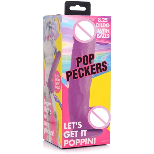 Фаллоимитатор Pop Peckers 8.25" Dildo Purple
