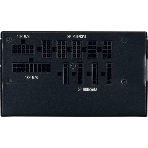 Блок питания Cooler Master MWE Gold 850W V2 FM (MPE-8501-AFAAG-EU): Коннекторы 20+4 pin/ 1x4+4pin, 1x8pin / 4 HDD / 12 SATA / 4x6+2pin