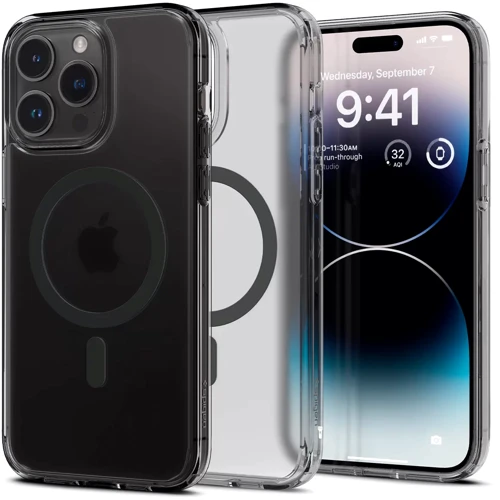Чехол для iPhone Spigen Ultra Hybrid MagFit Frost Black (ACS05582) for iPhone 14 Pro Max