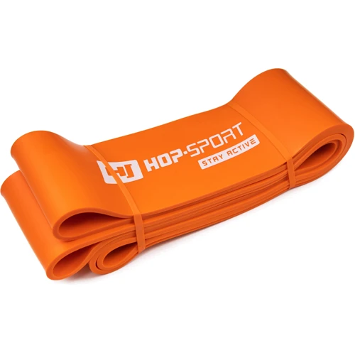 Эспандер Hop-Sport Резинка для фитнеса 37-105 кг оранжевая (HS-L083RR) фото 5