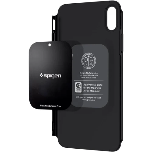 Чехол для iPhone Spigen Thin Fit 360 Black (065CS24846) for iPhone Xs Max: Материалы пластик